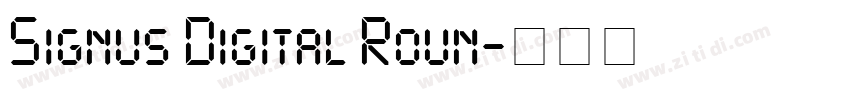 Signus Digital Roun字体转换